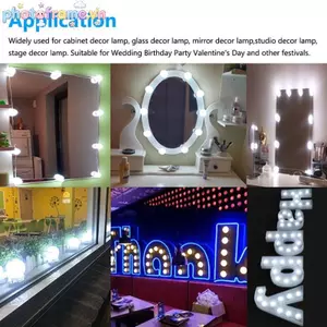 Khung Ảnh Bóng Đèn LED Phong Cách Hollywood Vanity Trang Điểm Bàn Trang Điểm USB Gương Bộ Đèn VN