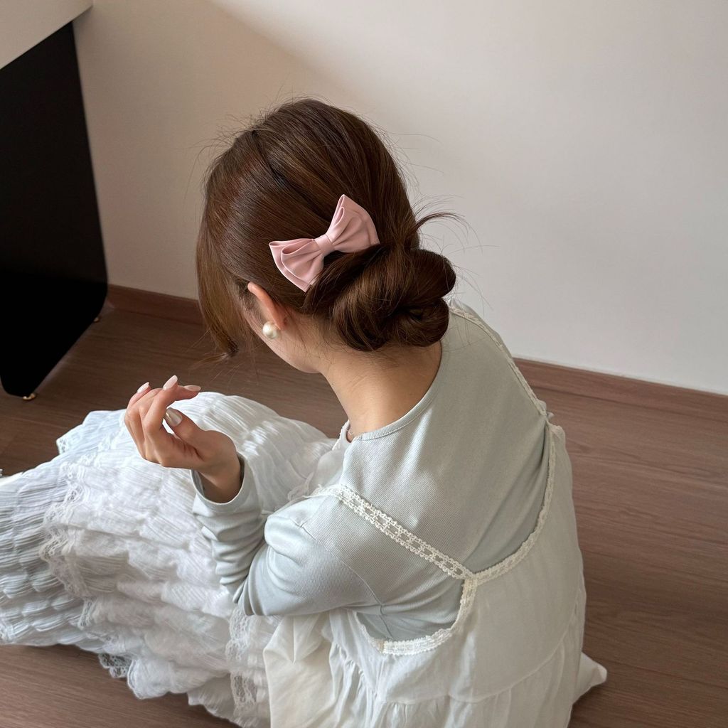 Kẹp tóc nơ ngọt ngào cho nữ