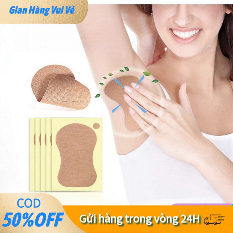 【COD】Tấm dán thấm mồ hôi nách và chân tiện dụng, giữ cho cơ thể luôn khô thoáng suốt cả ngày dài hoạt động.