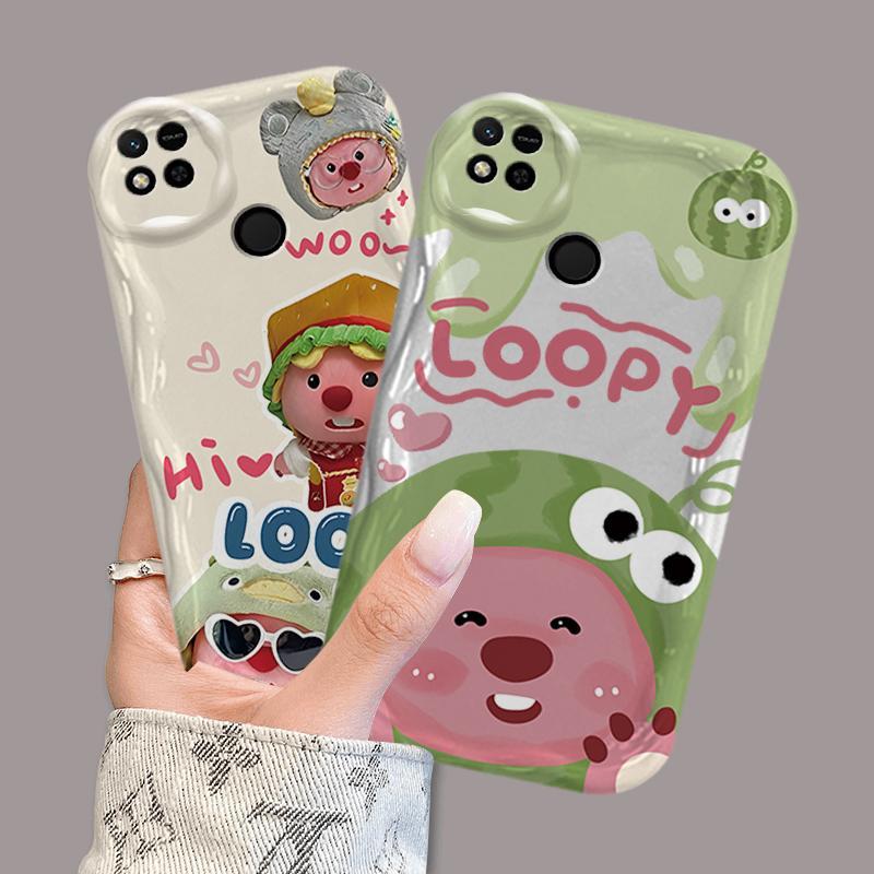 Vỏ Silicon Hoạt Hình Cho Redmi 9C 10A 3D Sóng Mềm Ốp lưng Loopy Chống Sốc Ốp Lưng