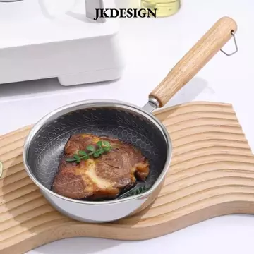 Chảo chống dính JKDESIGN, Chảo chiên bề mặt chống dính bằng thép không gỉ, Chảo chiên trứng không tráng Mini Chảo chống dính