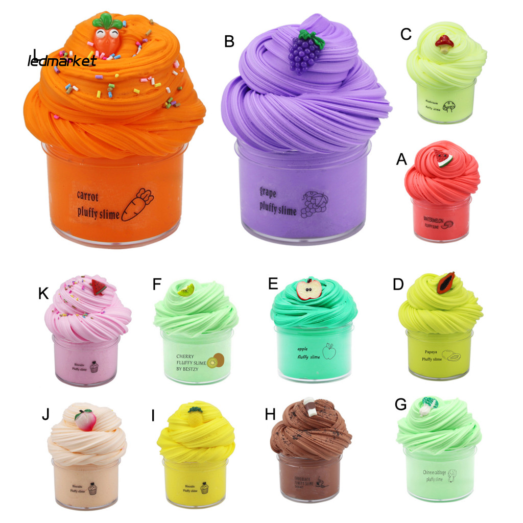 (Ledmarket) 70ML Slime Toy Fluffy Anti-tear Co Giãn Cloud Slime Butter Sludge Toy để thư giãn