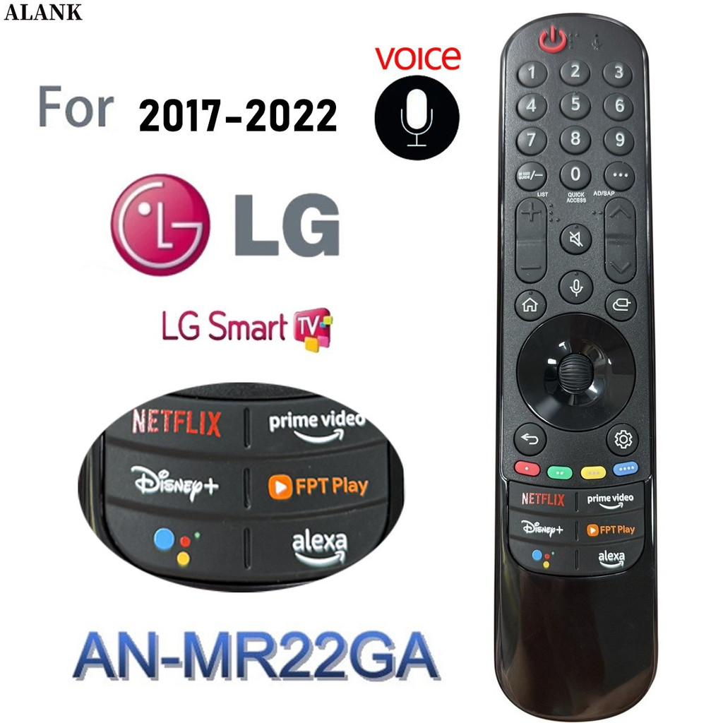 ALANK Điều khiển  Giọng nói / Chuột Magic Điều khiển Chính hãng LG Smart 4K UHD TV MR22GA AKB76039905 Dành cho 2017-2022