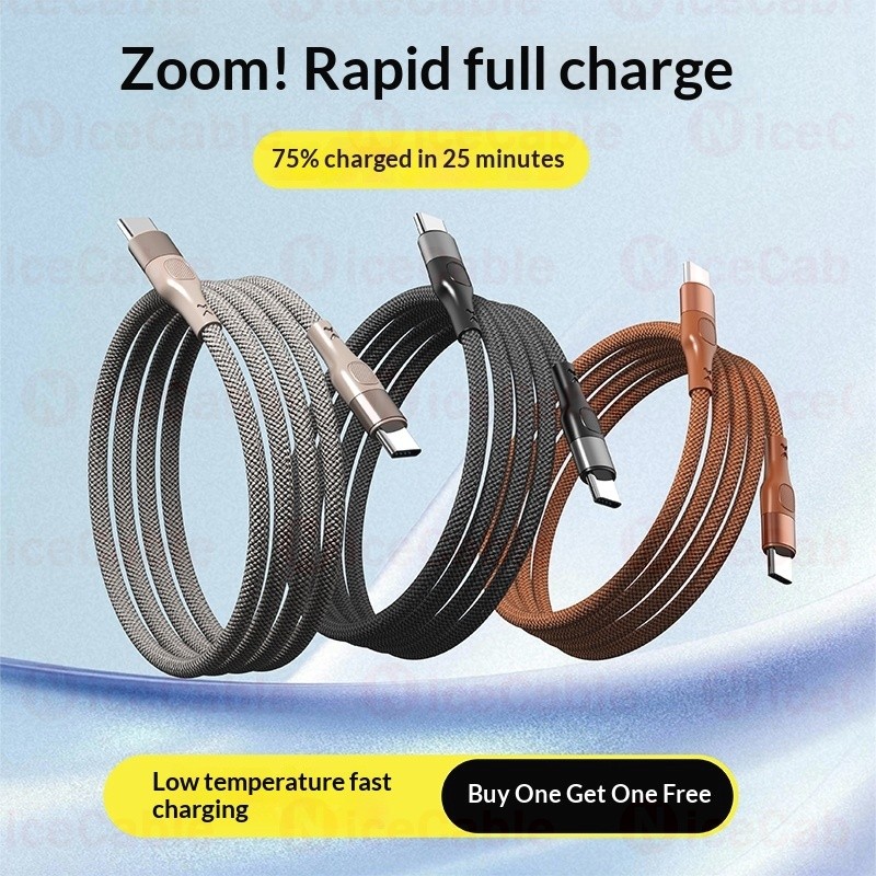Dây sạc điện thoại di động USB sang Type C 100W Cáp chống treo bện Nylon 6A Cáp dữ liệu sạc nhanh cho ios / Android