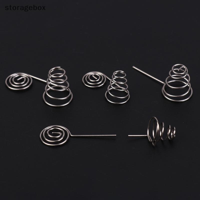 [Hộp lưu trữ] 5 CÁI Pin AAA Dây NIel Lò xo Pin AA Cuộn dây âm và tích cực Tấm tiếp xúc lò xo Phụ kiện DIY Đẹp