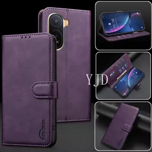 Ốp Lưng Cho Redmi A7 Pro Màu Trơn Họa Tiết Cao Bồi Da Khe Cắm Thẻ Vỏ Điện Thoại Chống Rơi