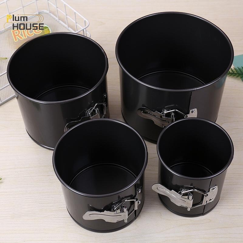 PlumHOUSE Có Thể Tháo Rời Đáy Phụ Kiện Nhà Bếp Thép Carbon Bánh Khuôn Bánh Tròn Chảo Vòng Máy Nướng Chống Dính Khuôn VN