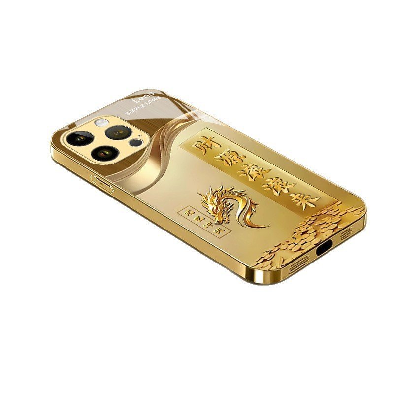 Cán tiền bằng ngựa hoàng đạo Thích hợp cho vỏ điện thoại 17PROMAX Vỏ kính iPhone16 PURA80