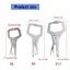 Pealike 6 9 11inch C Kẹp Khóa Kìm Hạng Nặng C Kẹp Có Xoay Miếng Lót Hàn Có Thể Điều Chỉnh Dụng Cụ Chế Biến Gỗ Mở
