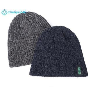 < zhuliye246 > Mũ dệt kim mùa đông nam co giãn mềm mại Beanies Thoải mái ấm áp SlouchyHat cưỡi ngựa ngoài trời dệt kim cho nữ