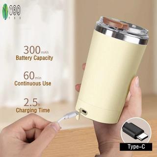 Cốc du lịch từ tính tự khuấy bằng thép không gỉ 420ml - Bình giữ nhiệt có thể sạc lại USB để trộn tự động