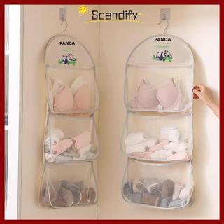 [COD] Túi đựng tất SCANDIFY, Túi lưới lưu trữ không gian dung tích lớn, Tủ quần áo đa chức năng treo công cụ lưu trữ ký túc xá