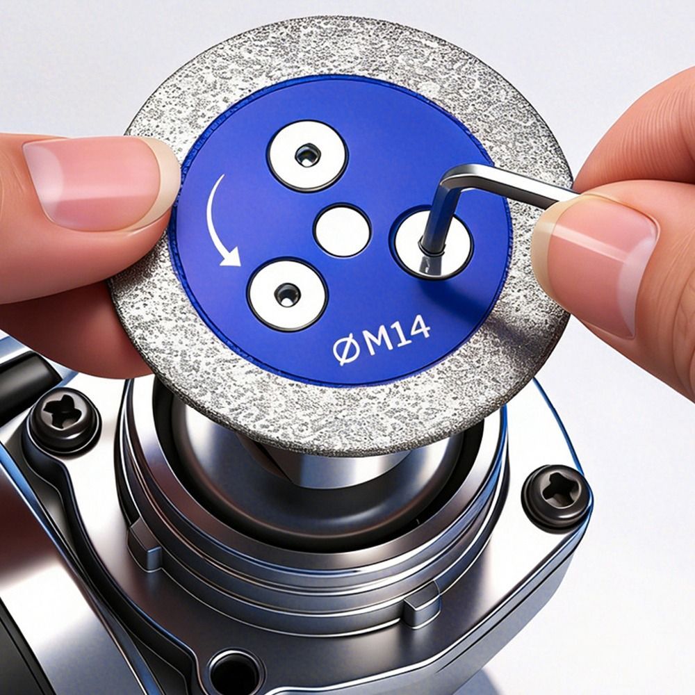 Lưỡi cưa HOBBYIN, Đĩa cắt đá ép nóng chống mài mòn, Cắt & Mài bền bỉ Sử dụng kép Độ cứng cao Cắt tròn & Mài lưỡi khắc đá sử dụng kép