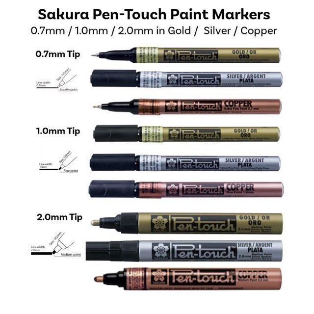BÚT SƠN SAKURA PENTOUCH (BÚT VIẾT THIỆP CƯỚI, VIẾT ĐƯỢC TRÊN MỌI VẬT LIỆU