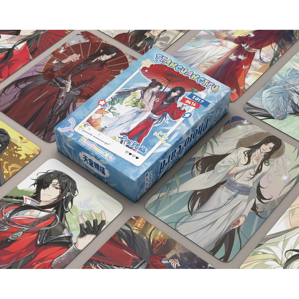 50-92 Chiếc Manga Manhwa Heaven Official 's Blessing Laser Holographic Lomo Cards Grand master of Demonic tu luyện Photocards San Lang Hua Cheng Hologram Bưu Thiếp YM
