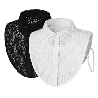 Nußpace Cổ Detachable Trắng Đen, Phụ Kiện Cho Áo Sơ Mi Nữ Và Bé Gái
