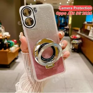 OPPO A6t 5G 2026 Bling Giá đỡ hút từ tính Vỏ mềm cho OPPO A6t A6s A6i A6x OPPOA6t A6 T 6t Pro 4G 5G Camera Shcokproof Vỏ điện thoại Bảo vệ ống kính Vỏ mềm