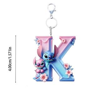 Disney Stitch Mica 2 Mặt In Hình Theo Yêu Cầu Chữ Cái 2D Móc Khóa Độc Đáo Tặng Sinh Nhật Halloween