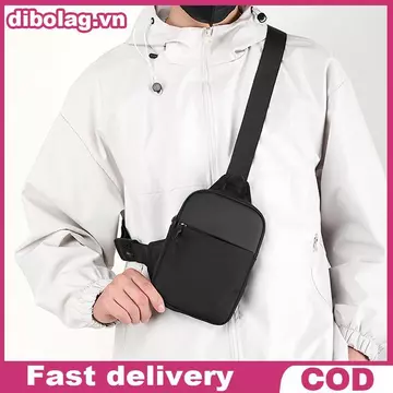 Túi đeo chéo nam DIBO Túi đeo chéo đeo vai bằng vải nhỏ thời trang dành cho nam Vải đeo chéo thể thao Điện thoại chéo Túi xách nam.