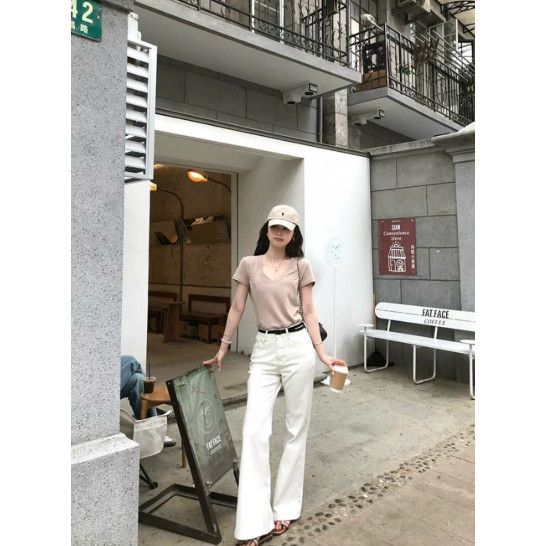QUẦN ỐNG LOE WGWE 2 MÀU - W7360