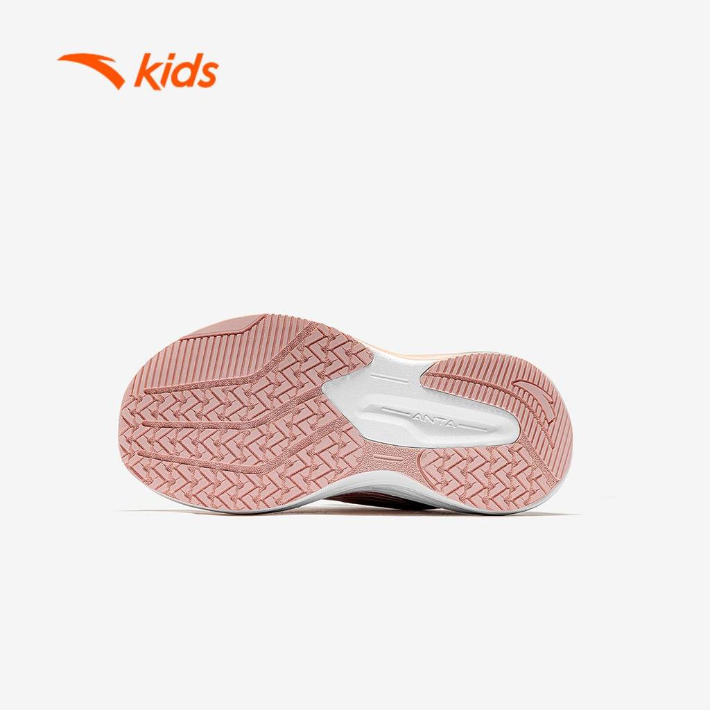 ANTA Kids Red Flame 6 Giày Chạy Thể Thao Bé Gái Phản Quang, Êm Nhẹ Giảm Chấn, Khóa Xoay Tiện Lợi 3226A9902