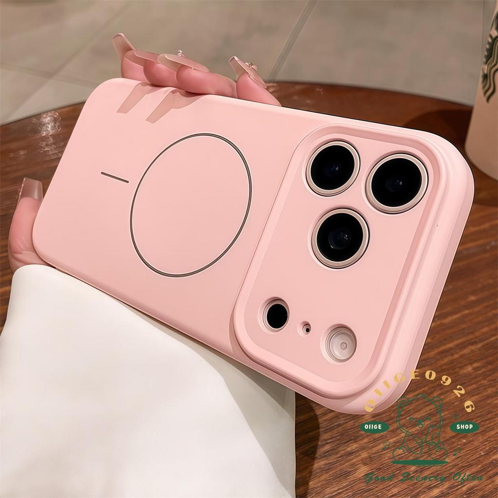 【 Ốp lưng iPhone17 】 Vỏ điện thoại từ tính cảm giác da lỏng iphone17 Pro Max 16 15 14 13 12 Vỏ cho vỏ iPhone Vỏ mềm silicon TPU chống sốc
