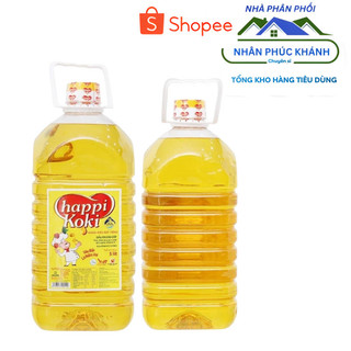 Giá sỉ nguyên thùng ( 4 chai ) Dầu ăn Happi-Koki 5L