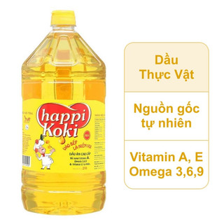 Giá sỉ nguyên thùng ( 4 chai ) Dầu ăn Happi-Koki 5L