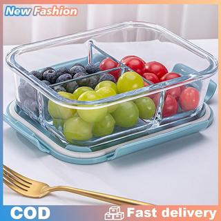 hộp Thủy Tinh Thức Ăn Trong Tủ Lạnh Hộp cơm có nắp đậy ngăn chia hộp bảo quản thực phẩm