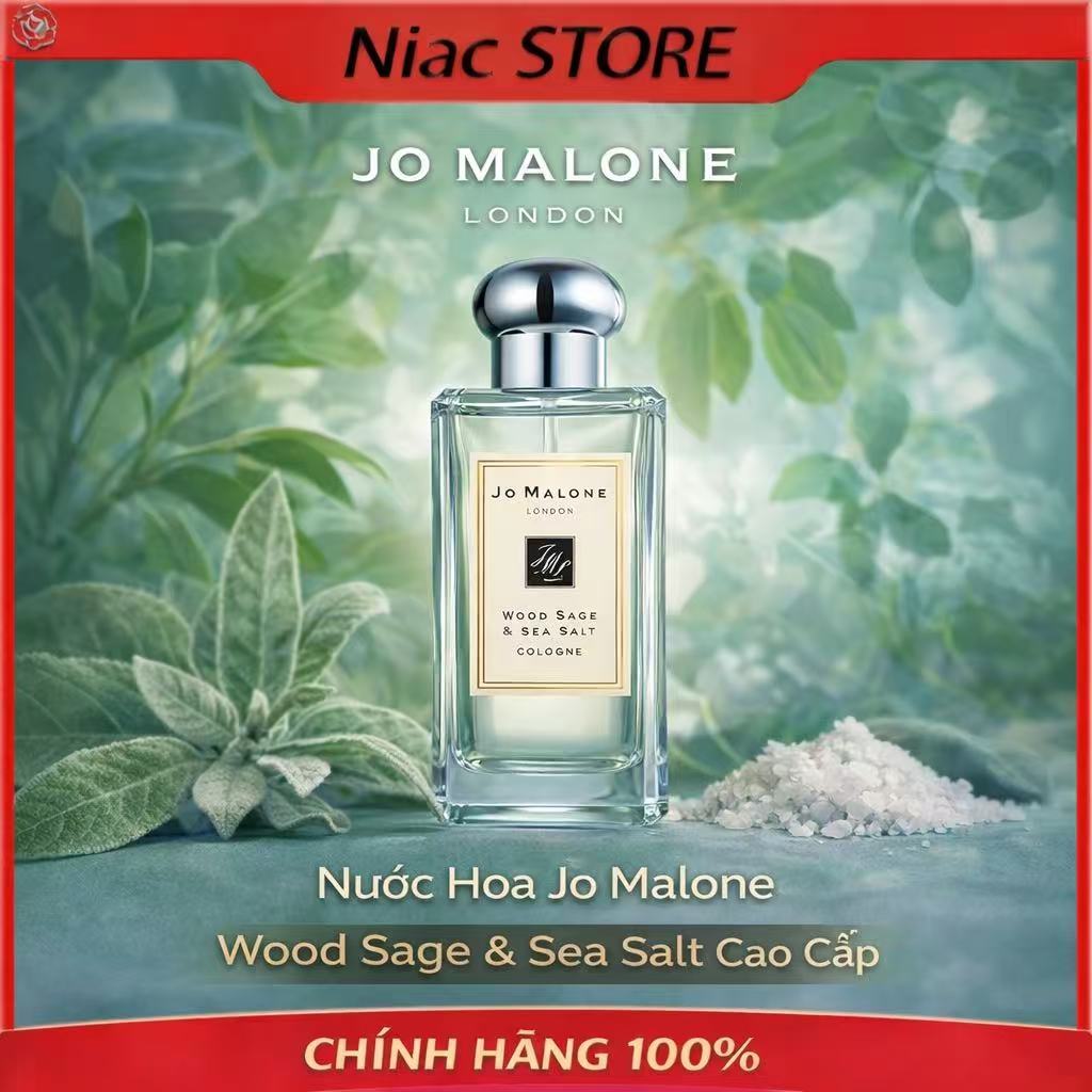 【Chính Hãng】𝕁𝕠 𝕄𝕒𝕝𝕠𝕟𝕖 𝐖𝐨𝐨𝐝 𝐒𝐚𝐠𝐞 & 𝐒𝐞𝐚 𝐒𝐚𝐥𝐭 9ML/30ML/100ML | Nước Hoa Hoa Full Box/ Full Size