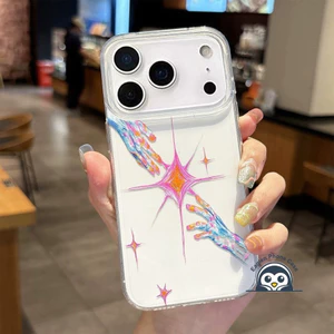 Ốp Điện Thoại Ngôi Sao Niche Dễ Thương Cho iQOO 13 12 11 11S 7 Neo 10R Neo10 Neo9 Neo8 Pro Neo7 Neo6 Neo5 SE Neo5S Neo3 U5X U3 U3X 5G 4G Vỏ Sang Trọng Love Cupid Kem Trắng Mềm