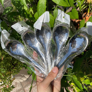 SET 20/50 Thìa inox, muỗng canh tròn inox ăn cơm cán ngắn