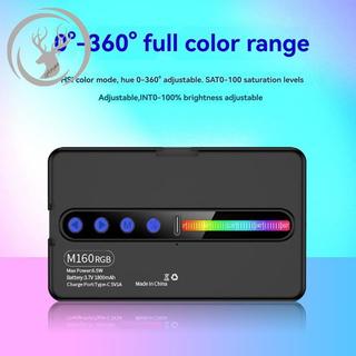 2025 RGB LED Camera Điện Thoại Video Fill Light Full Color Sạc Có Thể Điều Chỉnh Độ Sáng Sống Vlog Chụp Ảnh Ảnh Studio Đèn