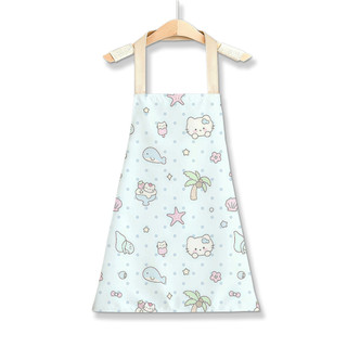 T p d hello kitty Trẻ em Người lớn Trẻ em Chống thấm nước Tạp dề dễ thương