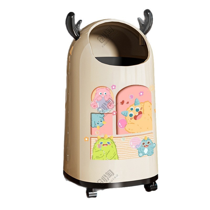 Thùng rác di động cho sử dụng tại nhà trong phòng khách, bếp, phòng ngủ, sang trọng cao cấp, toilet cao cấp, hai lớp có