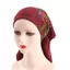 Khăn quàng đầu hoa NICOLOO, Khăn choàng Polyester phong cách dân tộc, Băng đô Hijab vuông chống nắng 70X70CM