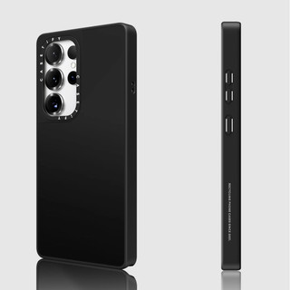 CASECASE X Matte Black & Sliver Mirror Vỏ hút từ tính Samsung Galaxy S26 S25 S24 S23 Ultra Plus Mặt sau cứng có hộp khắc logo