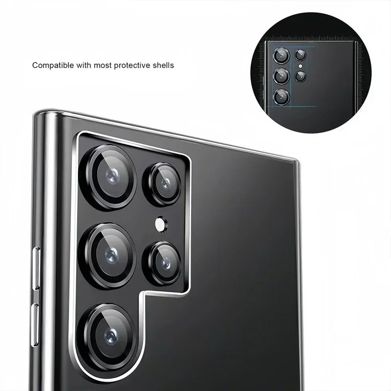 Dành Cho Samsung Galaxy S26 Plus Siêu Hợp Kim Nhôm Ống Kính Máy Ảnh Kính Cường Lực Cho GalaxyS26 GalaxyS26Plus GalaxyS26Ultra Chống Trầy Xước Mặt Sau Điện Thoại Bảo Vệ Ống Kính