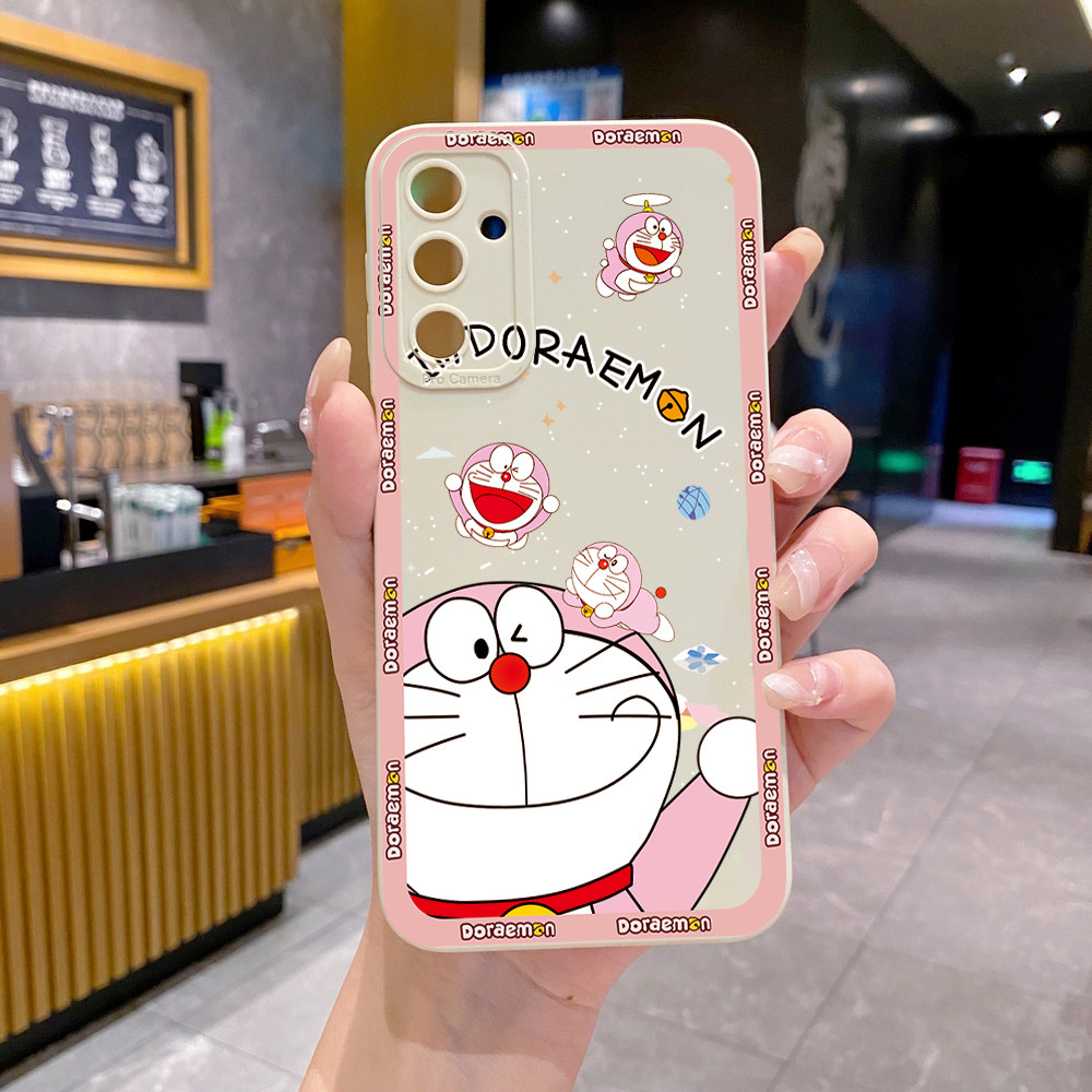 Tương thích với Samsung Galaxy A07 A17 A16 A06 A15 A05 A35 A55 A14 A37 A57 A34 A54 Smile Doremon Vỏ Bảo Vệ Ống Kính