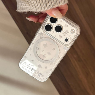 [Sheren] Ốp Điện Thoại Người Tuyết Lấp Lánh Thích Hợp Cho i17 16 15 14 13 12 11 pro max Vỏ Bảo Vệ Chống Sốc