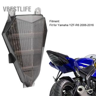VBESTLIFE Đèn hậu LED xe máy Gorgeri với ống kính khói xoay phù hợp cho YZF-R6 2006-2016