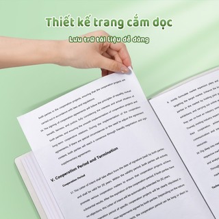 Tệp đựng tài liệu A4 với thiết kế hoạt hình gấu trúc dễ thương, đáp ứng nhu cầu học sinh, bìa đựng 30/40/60 lá
