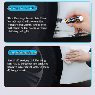 [Sửa chữa vết xước nhanh chóng trong 5 phút] Bút sơn ô tô 2 trong 1/Bút phủ màu cho ô tô và xe máy/Bút sửa chữa vết xước đa năng chống gỉ cho ô tô/sơn ô tô xoá vết xước xe