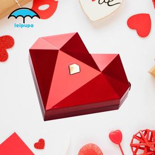 Popup Trái Tim Nhẫn Hộp Nhẫn Bearer Sáng Tạo Màn Hình Hộp Đóng Gói Lãng Mạn Ngày Lễ Tình Nhân Quà Tặng Cho Người Yêu Cô Dâu Kỷ Niệm