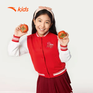 ANTA Kids Áo Khoác Thời Trang Bé Gái Áo Khoác Form Bóng Chày Cho bé 3626A8739
