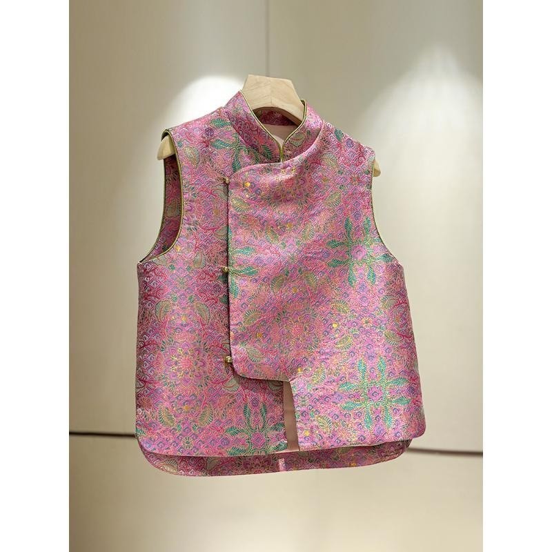 Cao Cấp Retro Áo Vest Nữ Phong Cách Trung Quốc, Thích Hợp Thu Đông, Sang Trọng
