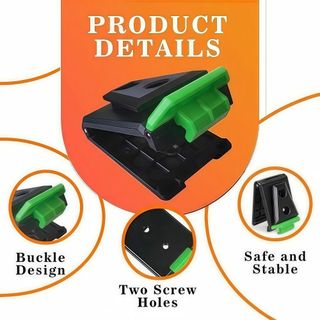 Khóa túi thắt lưng POCKETN, Kẹp túi thắt lưng tương thích ABS chắc chắn, Chất lượng cao Bền bỉ Nhanh chóng đính kèm dụng cụ thay thế Khóa thắt lưng Sử dụng chuyên nghiệp