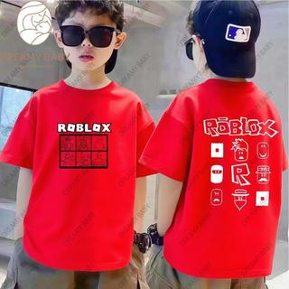 COD✅ (Hồ Chí Minh)DREAMY BABY Mẫu unisex Roblox（Roblox）Áo phông cổ tròn tay ngắn 100% bông có in hình hoạt hình