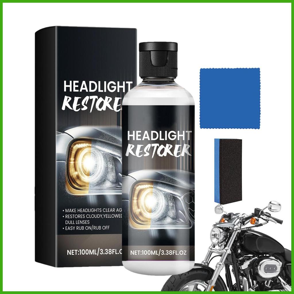 Chất lỏng phủ đèn pha 100ml Bộ phục hồi đèn pha ô tô Phục hồi đèn pha ô tô Phục hồi phục và bảo vệ chất lỏng wipqsvn
