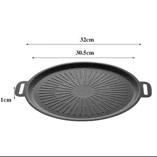 ( 34cm) Chảo Nướng Đá Chống Dính Không Dầu Hàn Quốc Dùng Cho Bếp Từ Và Bếp Gas Tiện Lợi Dễ Vệ Sinh (hàng tốt)
